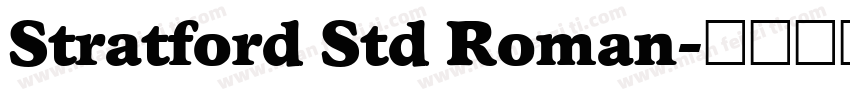 Stratford Std Roman字体转换
